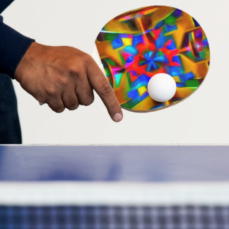 Ping Pong Une raquette de ping-pong décorée
