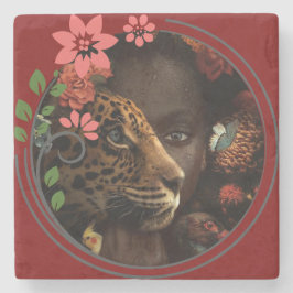 Ping pong vibes steinuntersetzer