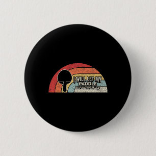 Ping Pong Vintag Retro Fun Tischtennis Button