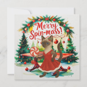 Ping Pong Weihnachten Gedicht für siamesische Katz