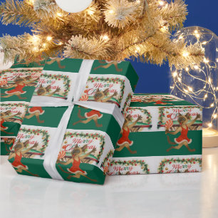 Ping Pong Weihnachtsmotiv für Siamkatzenliebhaber Geschenkpapier