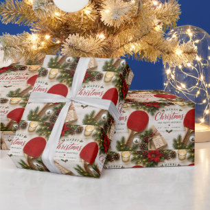 Ping-Pong-Weihnachtsthema Geschenkpapier