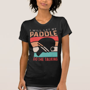Ping Pong werde ich mein Paddel Gelassen, um das G T-Shirt