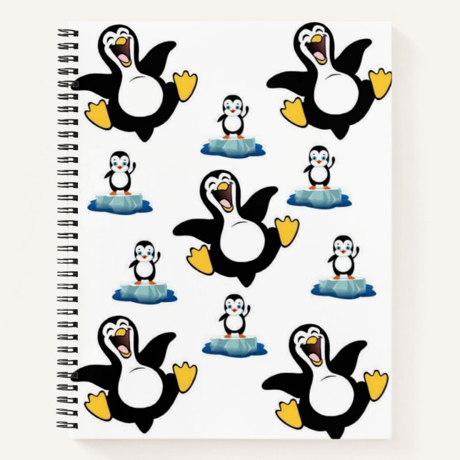 Pingouin à Carnet spiral (Devant)