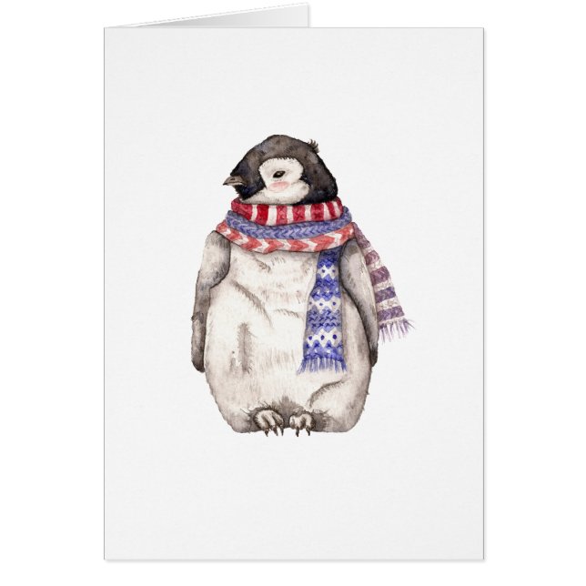 Pingouin de bébé dans l'écharpe (Devant)