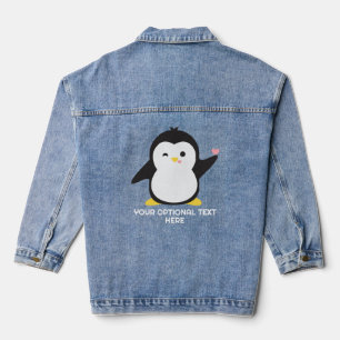 Pingouin de découpe de texte personnalisé