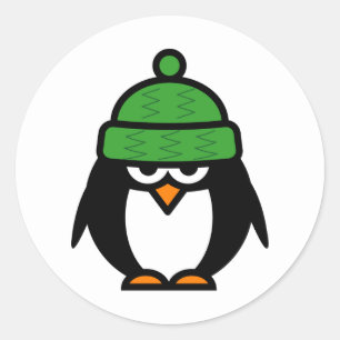 Pingouin de Noël avec des autocollants de bande
