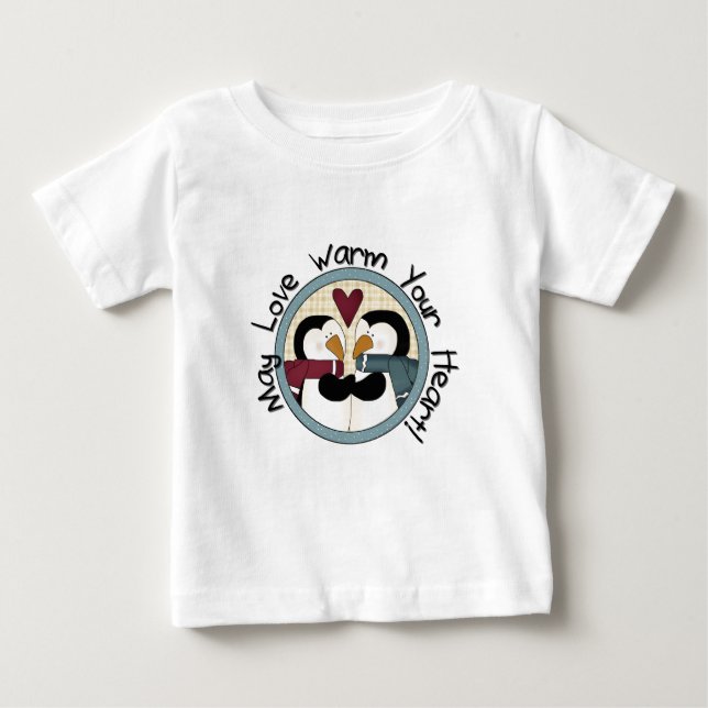 Pingouin Love T-shirts et cadeaux de vacances (Devant)