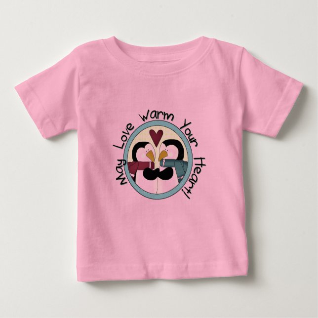 Pingouin Love T-shirts et cadeaux de vacances (Devant)