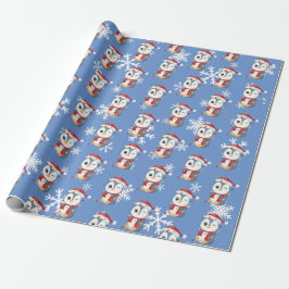 "Pingouin" Niedliches Weihnachtsdesign Geschenkpapier