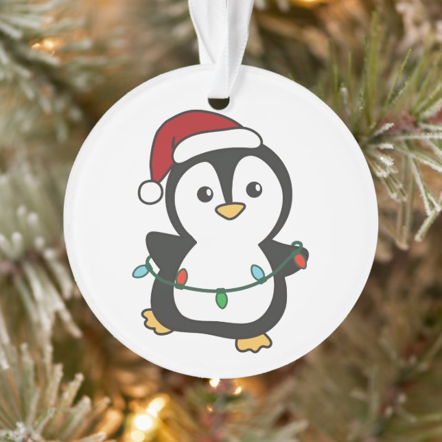 Pingouin Noël Animaux d'hiver Pingouines de vacanc (Arbre)