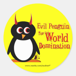 Pingouin pour des autocollants de domination du