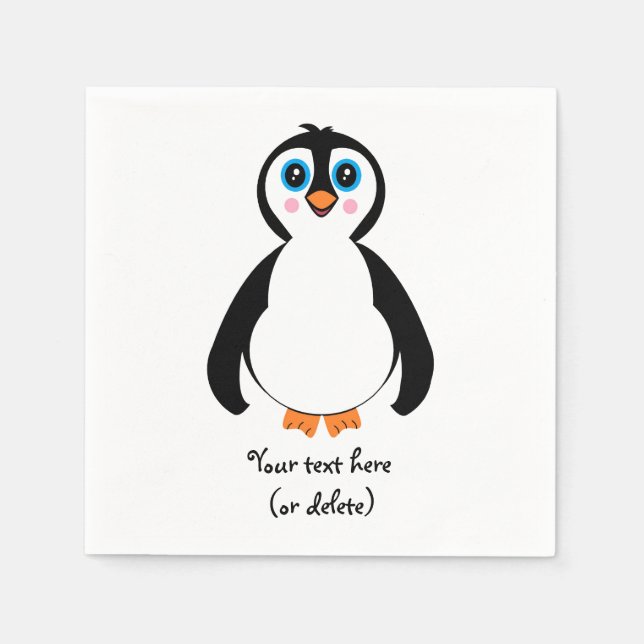 Pingouin serviettes en papier Cocktail (Devant)
