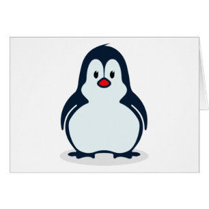 Pingouin stylisé mignon de bande dessinée faisan