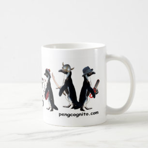 Pingouins avec la tasse d'armes