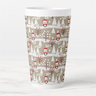 Pingouins de Noël Latte Mug