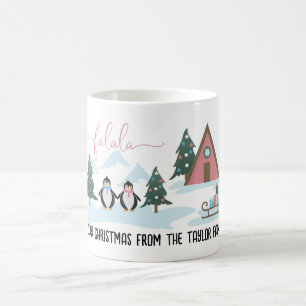 Pingouins mignons Hiver Noël Café Mug