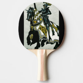 Pingpong-Paddel des Ritters zu Pferd Tischtennis Schläger