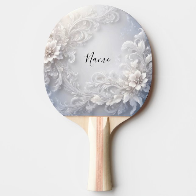 Pingpong Paddle Paddel Geblüht Tischtennis Schläger (Vorderseite)