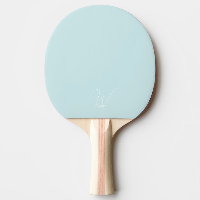 Pingpong Paddle Paddle Pale Mit Monogramm Tischtennis Schläger (Vorderseite)