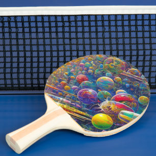 Pingpongpaddel für Weltraumrennen auf 2 Seiten Tischtennis Schläger