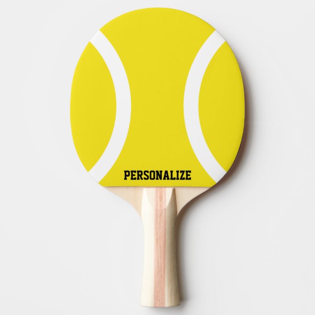Pingpongpaddel (Gelb) für Tischtennis Schläger (Vorderseite)