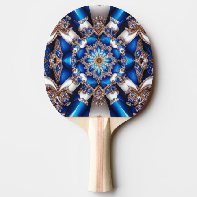 Pingpongpaddel mit argentinischen Farben Tischtennis Schläger (Rückseite)