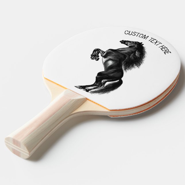 Pingpongpaddel mit benutzerdefiniertem Text Tischtennis Schläger (Vorderseite)