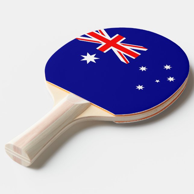 Pingpongpaddel mit Flagge Australiens Tischtennis Schläger (Vorderseite)