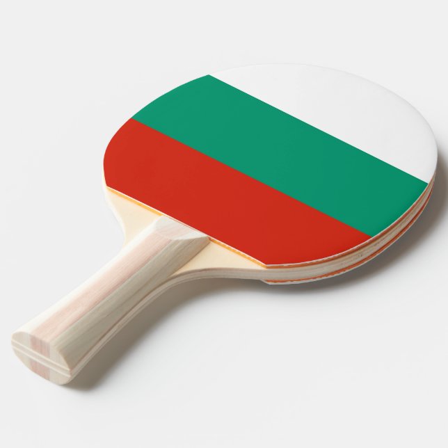 Pingpongpaddel mit Flagge Bulgariens Tischtennis Schläger (Vorderseite)