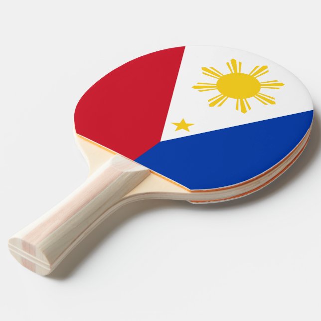 Pingpongpaddel mit Flagge der Philippinen Tischtennis Schläger (Vorderseite)