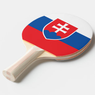 Pingpongpaddel mit Flagge der Slowakei Tischtennis Schläger