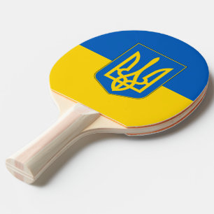 Pingpongpaddel mit Flagge der Ukraine Tischtennis Schläger