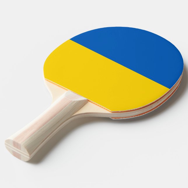 Pingpongpaddel mit Flagge der Ukraine Tischtennis Schläger (Vorderseite)