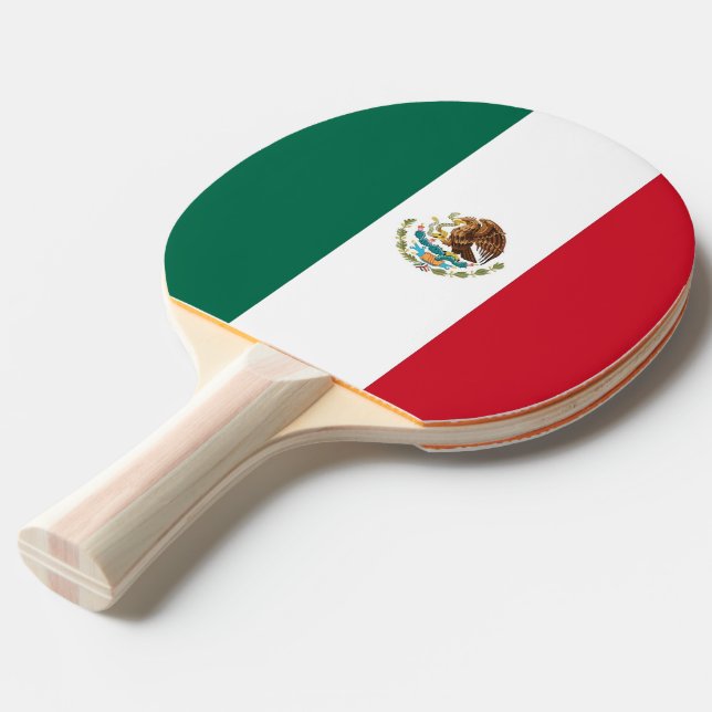 Pingpongpaddel mit Flagge Mexikos Tischtennis Schläger (Vorderseite)