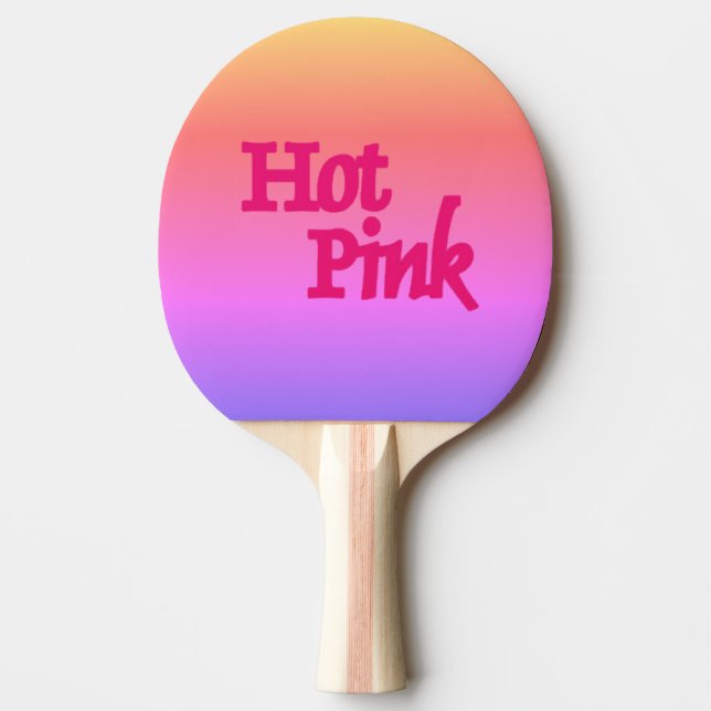 Pingpongpaddel mit Pingpong in Pink Tischtennis Schläger (Vorderseite)