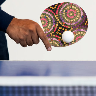 Pingpongpaddel mit rotem Hintermuster Tischtennis Schläger