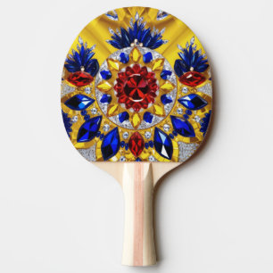Pingpongpaddel mit rumänischen Farben Tischtennis Schläger