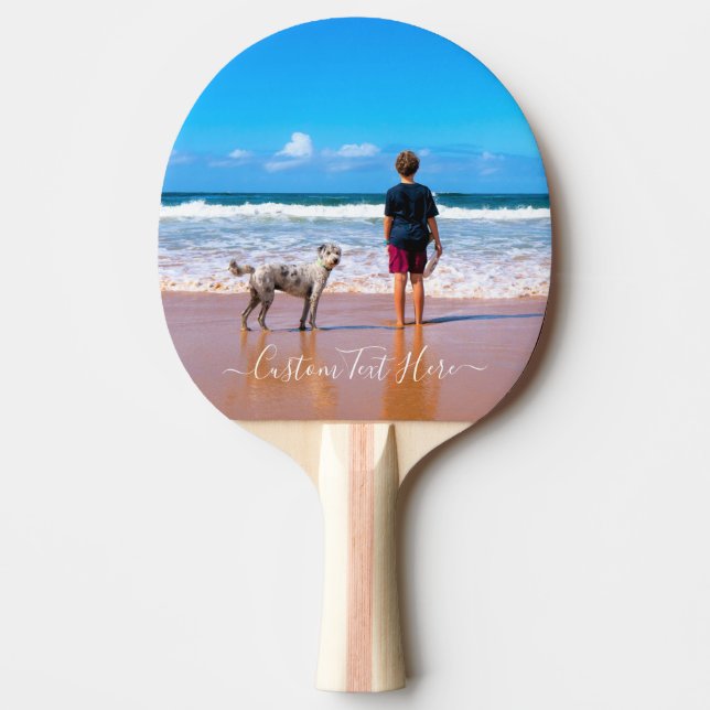 Pingpongpaddel mit Text anpassen Tischtennis Schläger (Vorderseite)