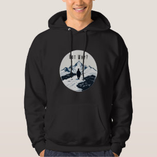 Pinguin Aber Warum? – Existentielles Meme-Abzeiche Hoodie