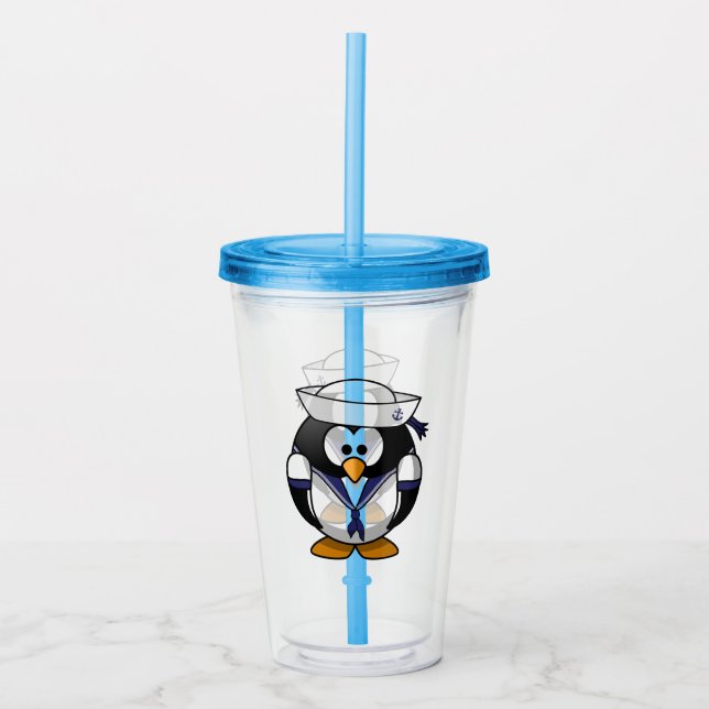 Pinguin Acryltrinkbecher (Vorderseite)