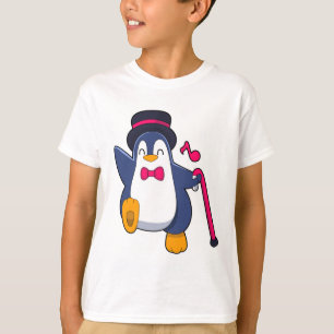 Pinguin als Bräutigam mit Krawatte T-Shirt