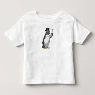Pinguin als Lehrerin mit Pointer Kleinkind T-shirt