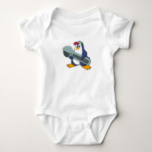 Pinguin als Mechaik mit Tool Baby Strampler