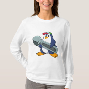 Pinguin als Mechaik mit Tool T-Shirt