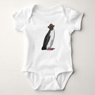 Pinguin als Pirate mit Hut Baby Strampler