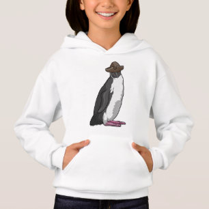 Pinguin als Pirate mit Hut Hoodie