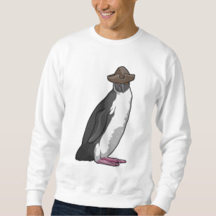 Pinguin als Pirate mit Hut Sweatshirt