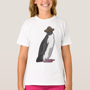 Pinguin als Pirate mit Hut T-Shirt