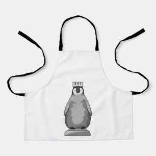 Pinguin als Schachstück King Schürze
